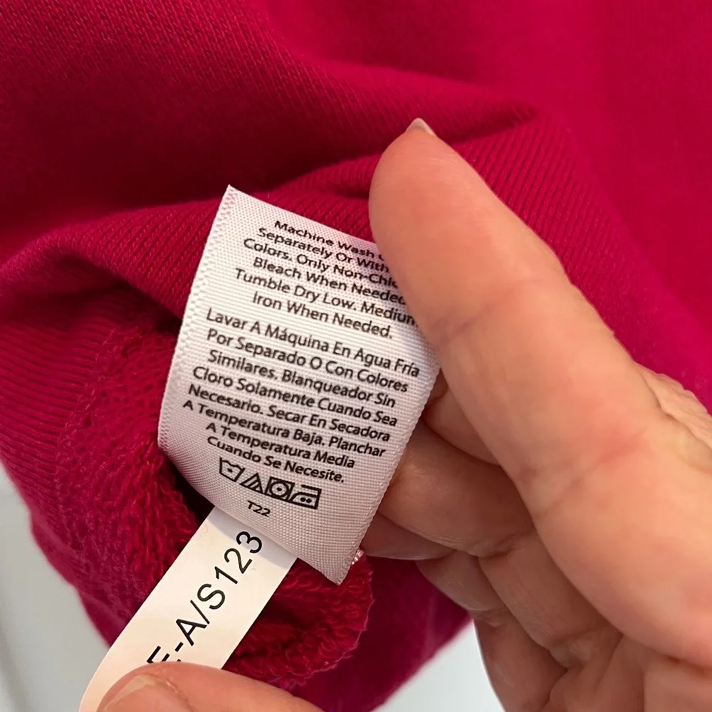 Free Assembly Dark Pink Short Sleeve Dress with Black Bow, M - Picture 9 of 9